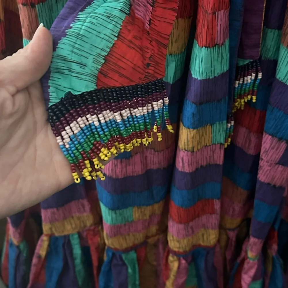 FARM Rio Multicolor Striped Midi Dress - Picture 5 of 6
